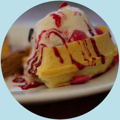 Belgian waffles on special