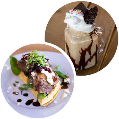 sweet and savoury waffles